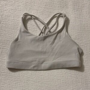 Athleta Girl 'Upbeat' Cross-Back Sports Bra - white
